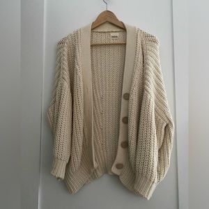 Babaa Off White Cotton Cardigan no18